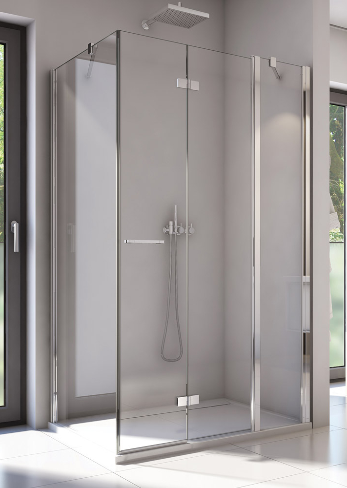 SanSwiss Solino SOLF13+SOLT1 Kabina prysznicowa P 120x70x200 cm chrom, Szkło Czyste (SOLF13D1205007+SOLT107005007)